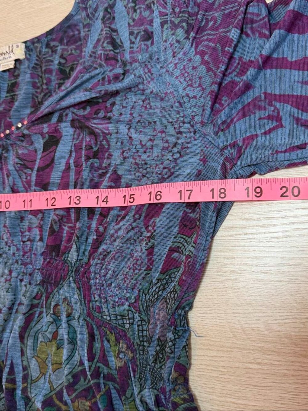 One World Tunic Top Size S Multicolor - Picture 5 of 9